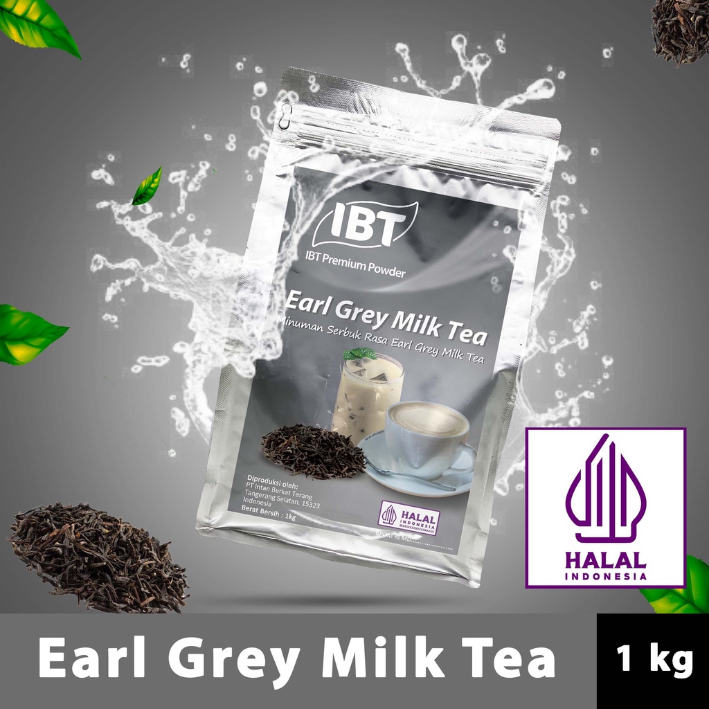 

Bahan Minuman Bubuk Rasa Earl Grey Milk Tea Serbuk IBT All-purpose Powder Premium