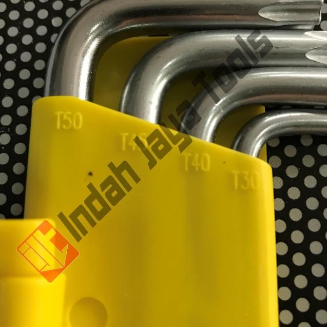 HASSTON 1866-902 Kunci L Set Bintang PANJANG T10-T50 Long Star Prohex