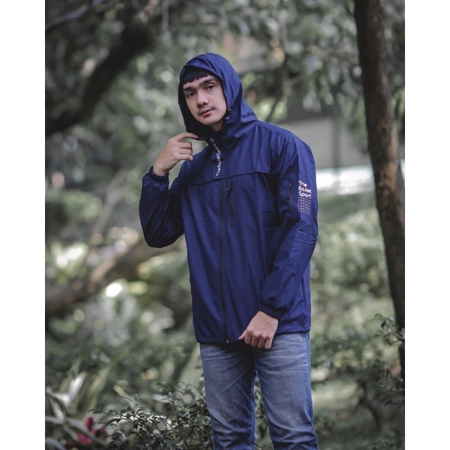 Jaket Outdoor The Bojiel Nasa Navy Jaket Parasut Jaket Pria Jaket Outdoor