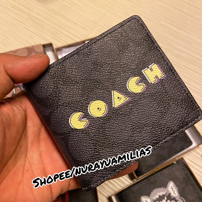 Dompet kulit pria Coach import dompet lipat pria branded dompet kulit pria import