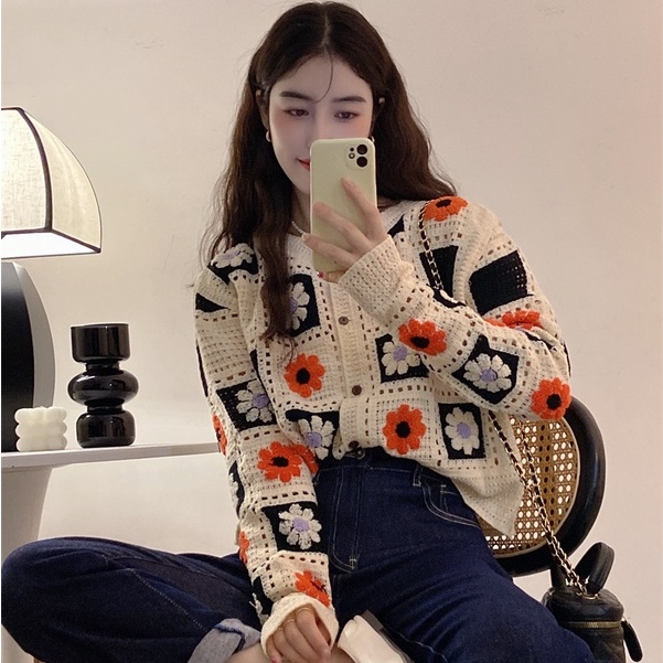 Baju Rajut Wanita Cardigan Kancing Premium Outer Korea Casueal Top