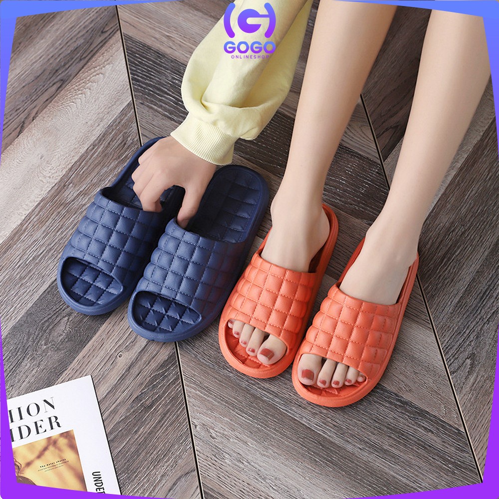 GOGO-S36 Sandal Slop Rumah Kamar Mandi / Sendal Selop Polos Karet Empuk Import Busa EVA Tebal Korean Style