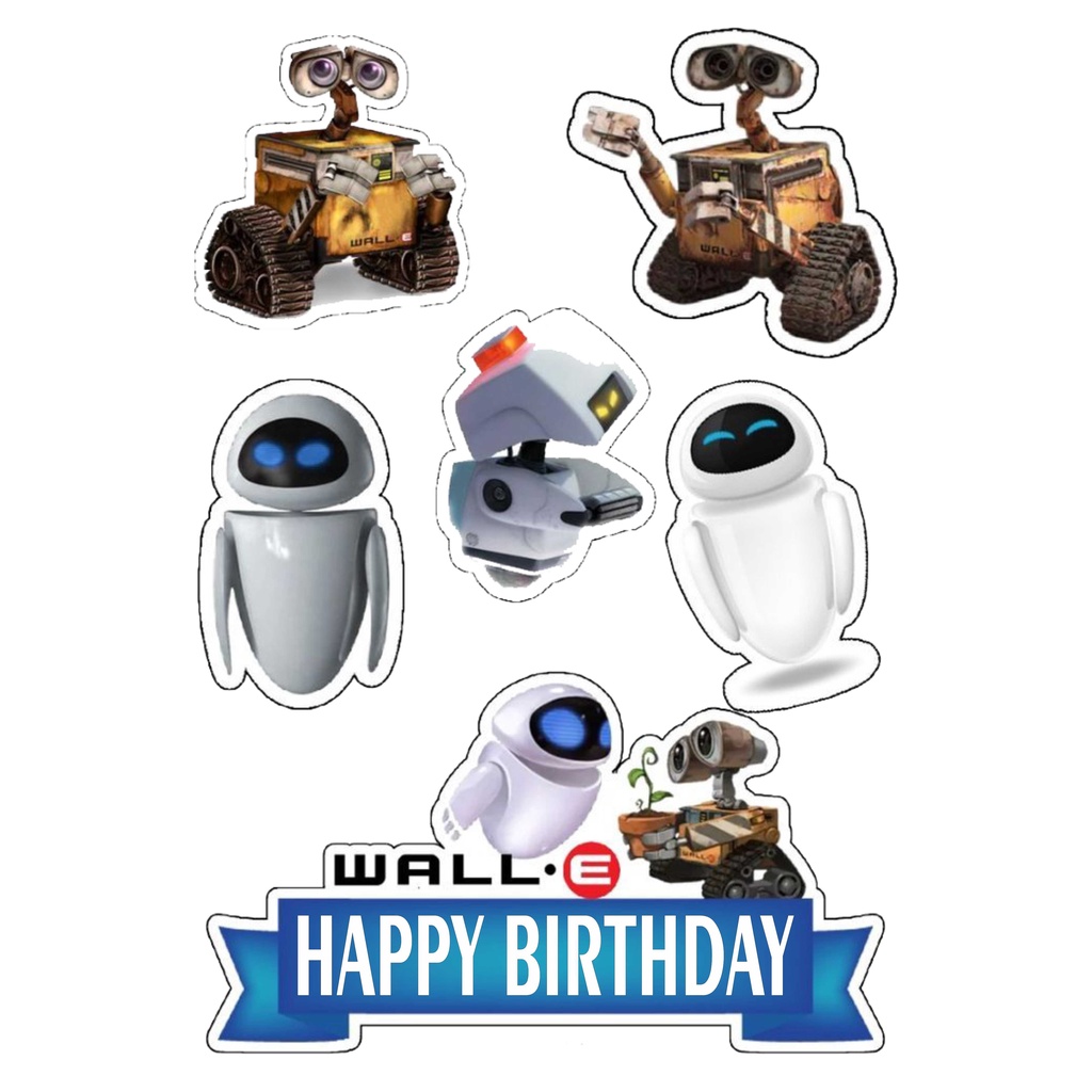 

TOPPER CAKE CUSTOM TOPPER ULANG TAHUN TOPPER ULTAH / HIASAN KUE WALL-E