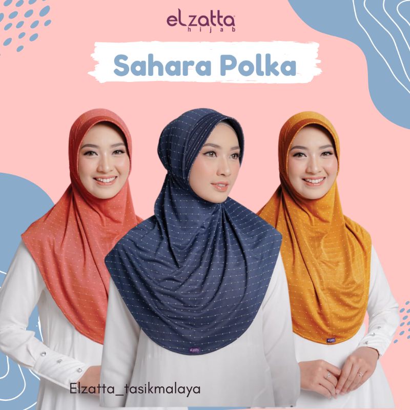 BERGO ELZATTA ORI BERGO SAHARA MONOPATCH  KERUDUNG ELZATTA HIJAB ELZATTA KERUDUNG INSTANT ELZATTA ZA