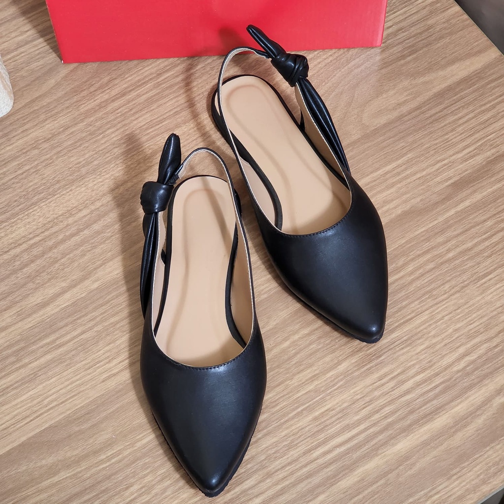 Flatshoes Wanita Tali Belakang Lisa Terbaru 2022 Sbm Store