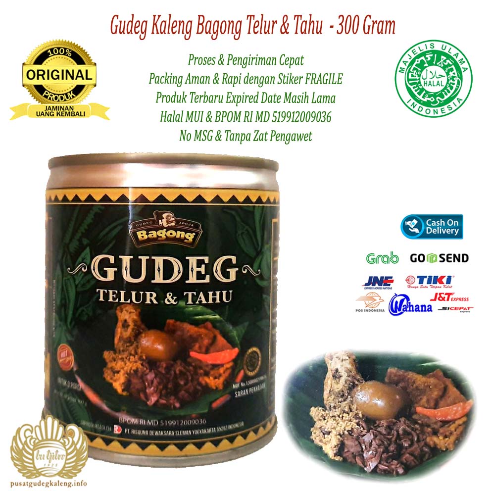 Gudeg Kaleng Bagong Telur &amp; Tahu Khas Jogja - 300Gram