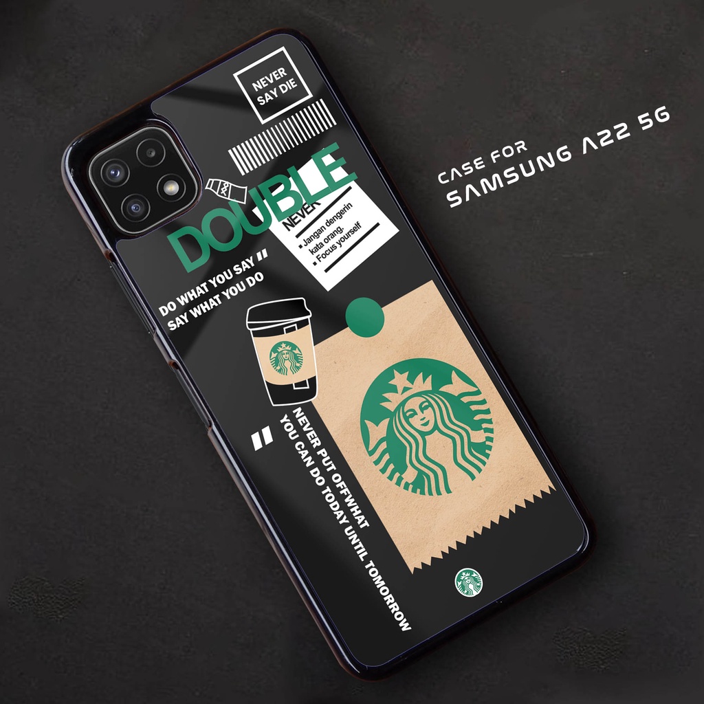 Case SAMSUNG - Kesing SAMSUNG A22 5G - (STARBUCKS) Case Realme - Casing Realme