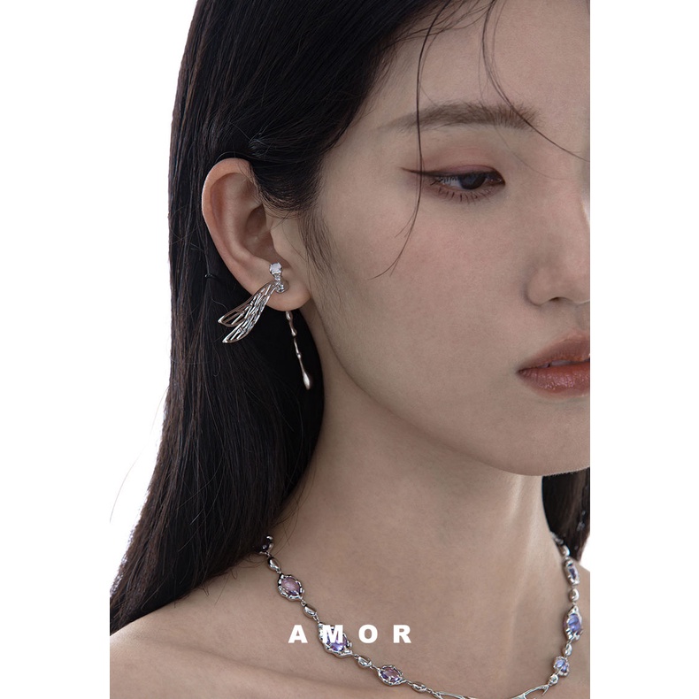 Anting Tusuk Model Capung 3D Hollow Untuk Wanita