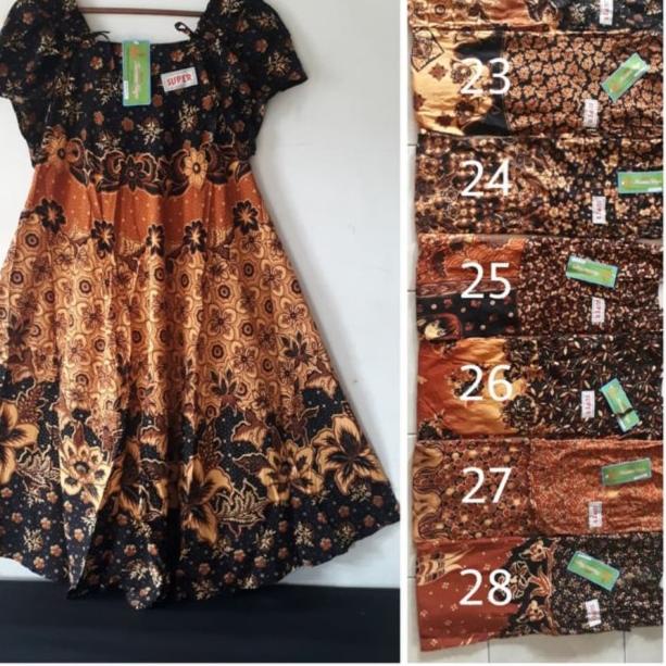 Daster Kencana Ungu Serut Payung / Klok