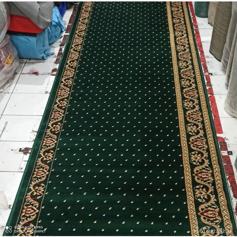 Karpet Masjid/Mushola Rajakhand 1 Roll ( 30 Meter ) tebal 12 mm