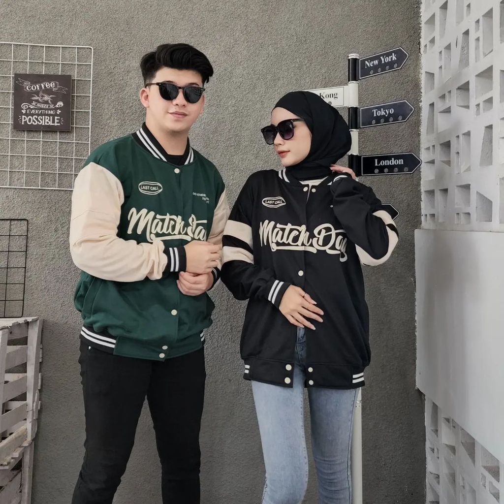 MATCHDAY BASEBALL JAKET UNISEX WANITA PRIA BASEBALL BIGSIZE OVERSIZE