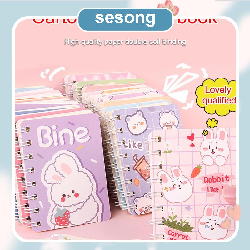 

A7 Buku kecil Kartun mini notebook ring motif buku tullis kecil lucu notebook ring motif Perlengkapan sekolah SS