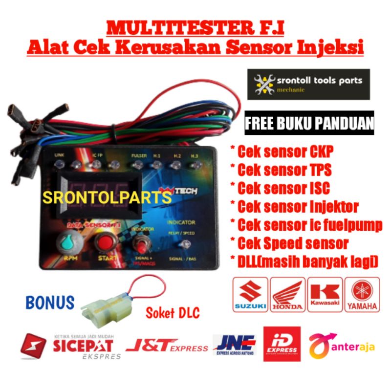 Multitester Digital FI alat cek sensor motor injeksi