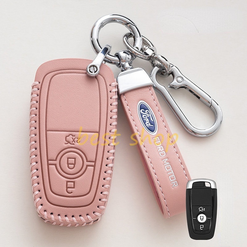 Case Remote Kunci Mobil FORD Bahan Kulit