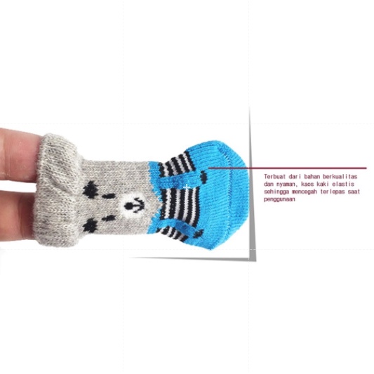 Kaos Kaki Hewan Anabul Anjing Kucing / Kostum Hewan Kaos Kaki Anabul Anjing Kucing / Pet Socks