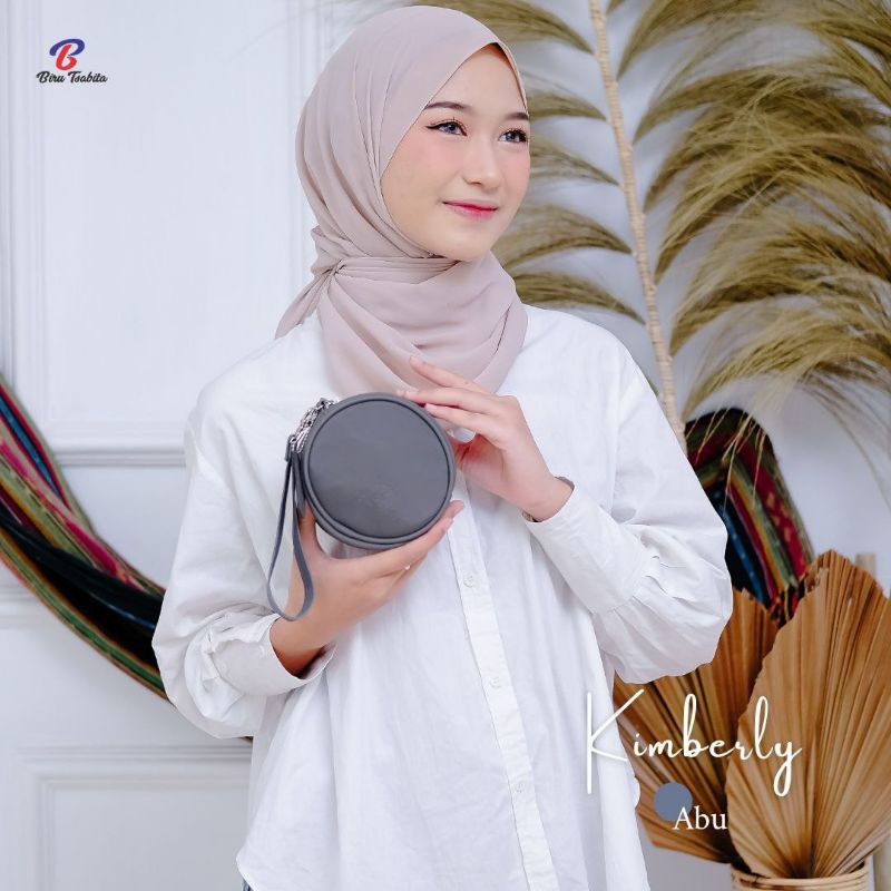 Biru Tsabita Kimberly Dompet Koin Bulat