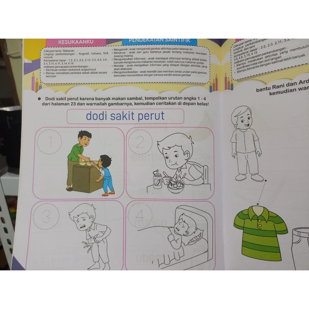 8 BUKU PAKET BELAJAR ANAK USIA 5 - 6 TAHUN / TK B UKURAN BESAR LM