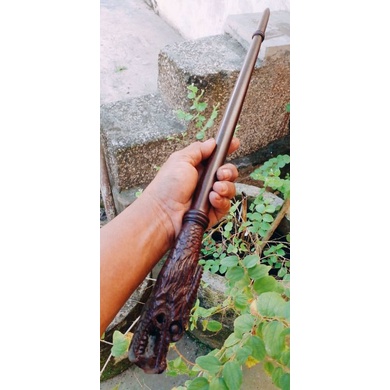 Tongkat komando galih asem ukir naga