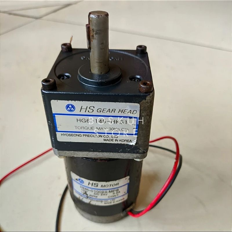 DC MOTOR GEARBOX 24V DC 10W 8.2RPM