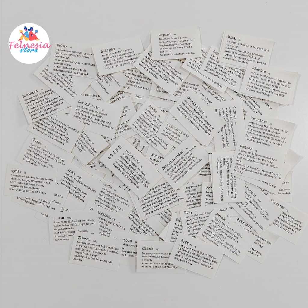 

Aesthetic Words per 10pcs untuk Jurnal, Scrapbook, DIY
