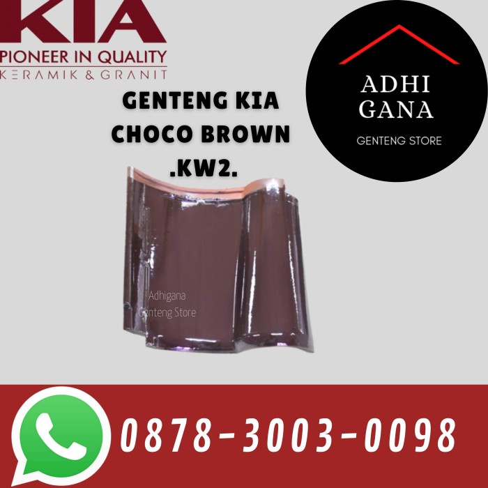 Genteng Keramik KIA Choco Brown Kw2 / Genteng Keramik KIA Murah Kw2