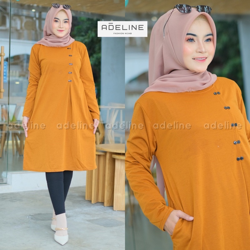 KASELA Tunik LD110 - Tunik JUMBO BIGSIZE OVERSIZE Babyterry Spandex / R.3 - 181-5225