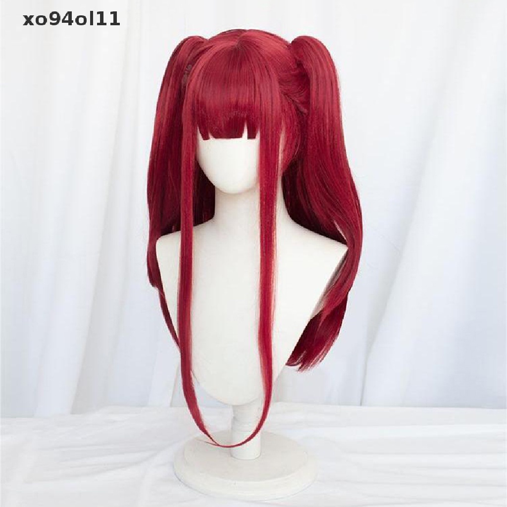 Rambut Palsu Cosplay Anime XO Marin Kitagawa My Dress-Up Darling Rizu Kyun Warna Merah Mawar