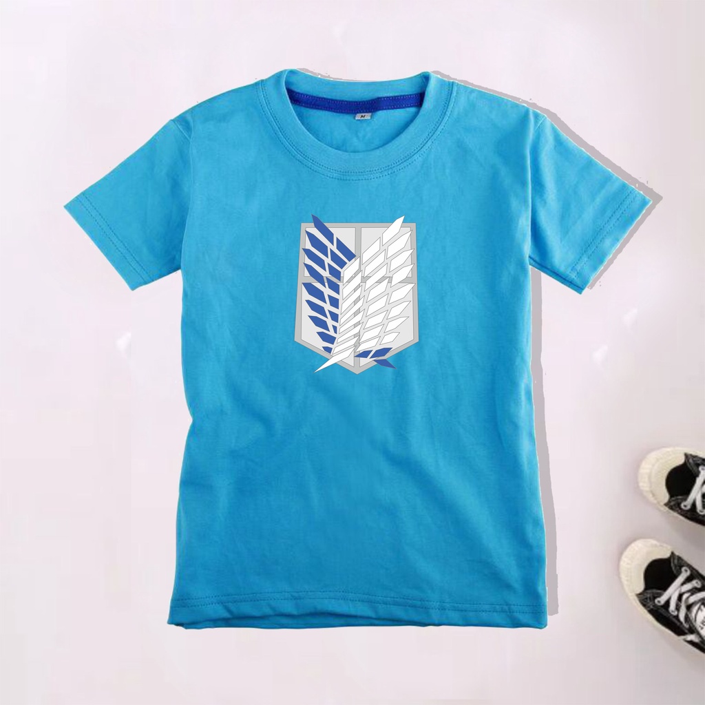 PVJ - Kaos Anak AOT Anime Attack On Titan Baju Tangan Pendek