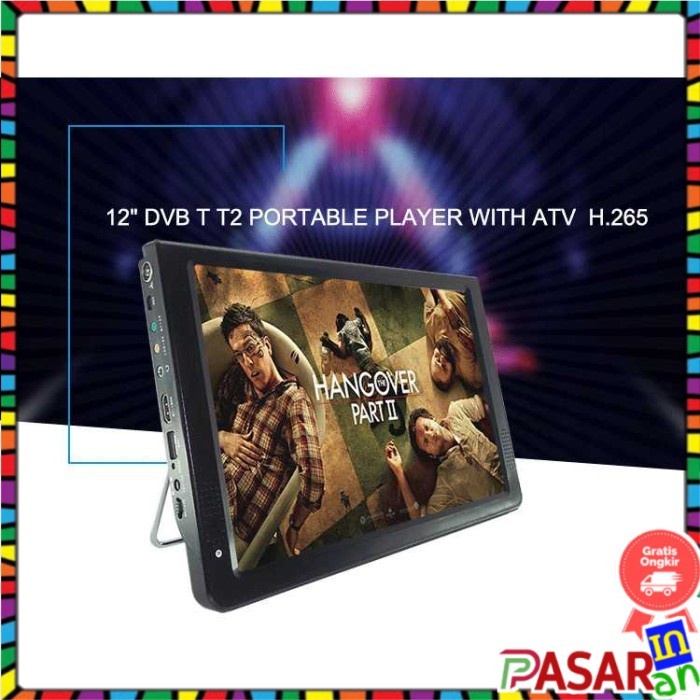 Box Portable Tv Monitor Rechargeable Digital Analog 10-12 Inch-Tv Portable