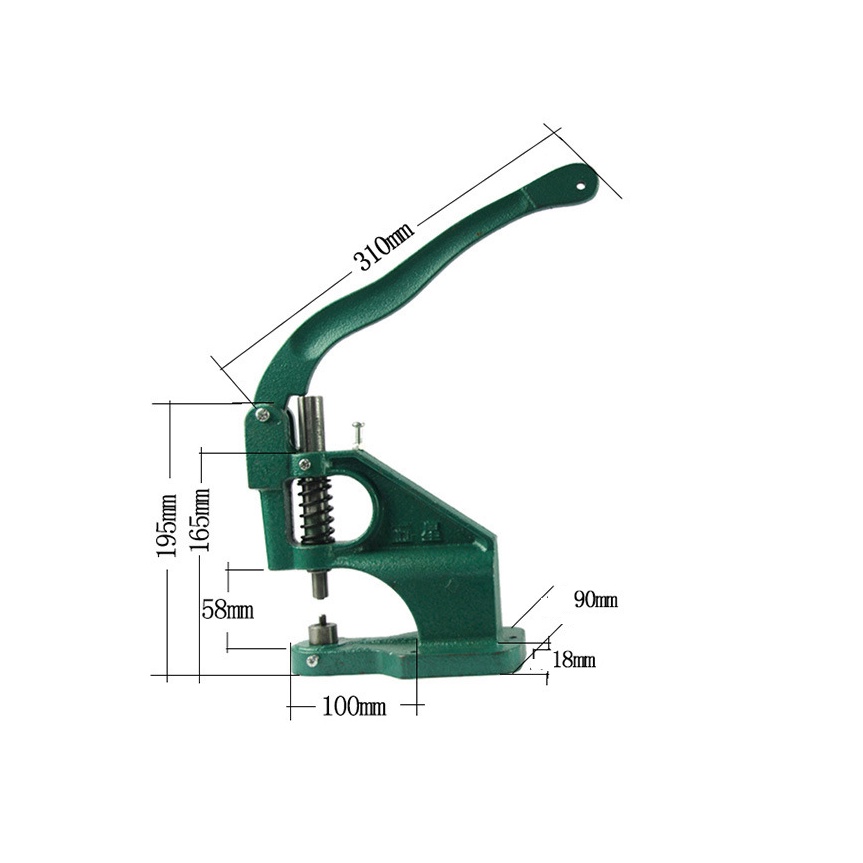 Hand Press Kancing Manual Mata Ayam Handpress Hijau