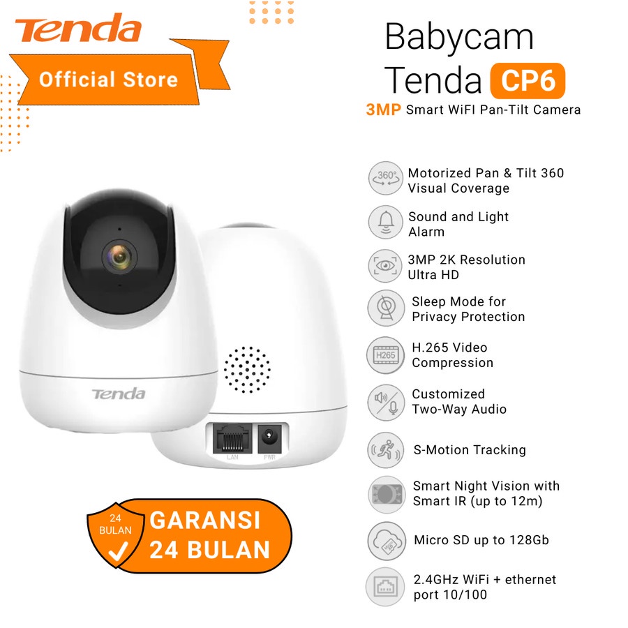 CCTV KAMERA TENDA CP6 Security Pan/Tilt Camera