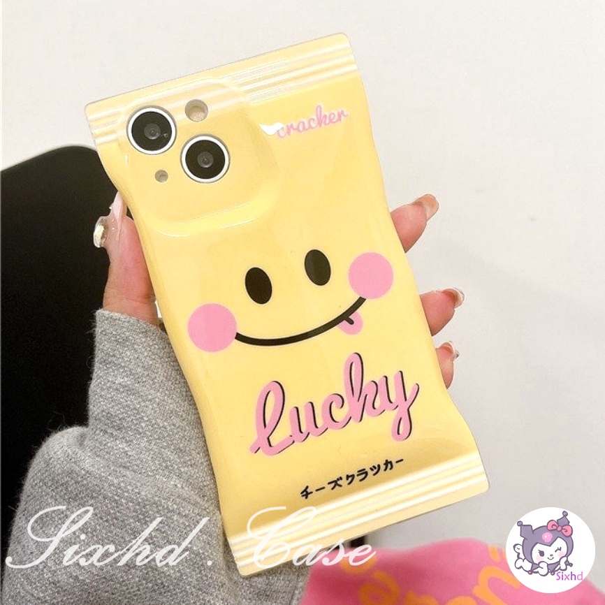 Redmi 12C 10C 10A 10 Redmi Note 12 11 11s 10s 10 9 8Pro Redmi 9T 9C 9A 9 Xiaomi 12 Lite 11Lite 12T 11T 10T Poco M3 X4Pro Snack Bag Case Lucky Cute Smiling Fashion Phone Case Soft Cover