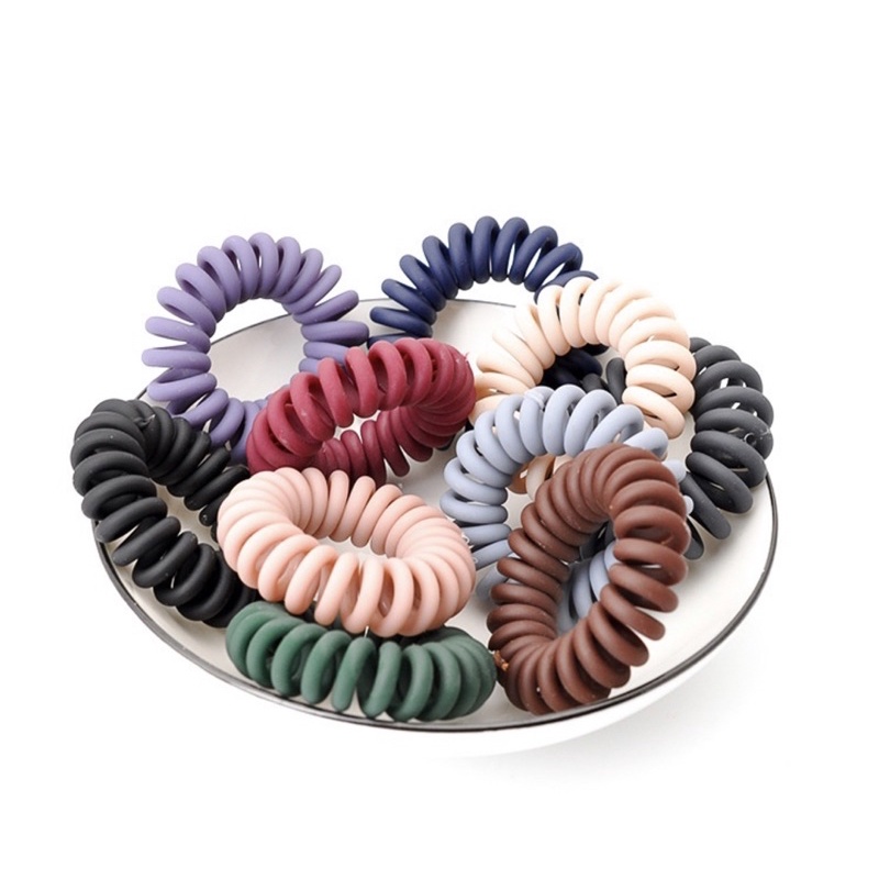 IKAT RAMBUT KABEL SPIRAL ISI 5 pcs
