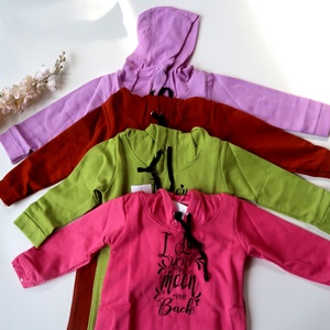 Tunik Hoodie Sweater Anak Perempuan 3 - 11 Tahun