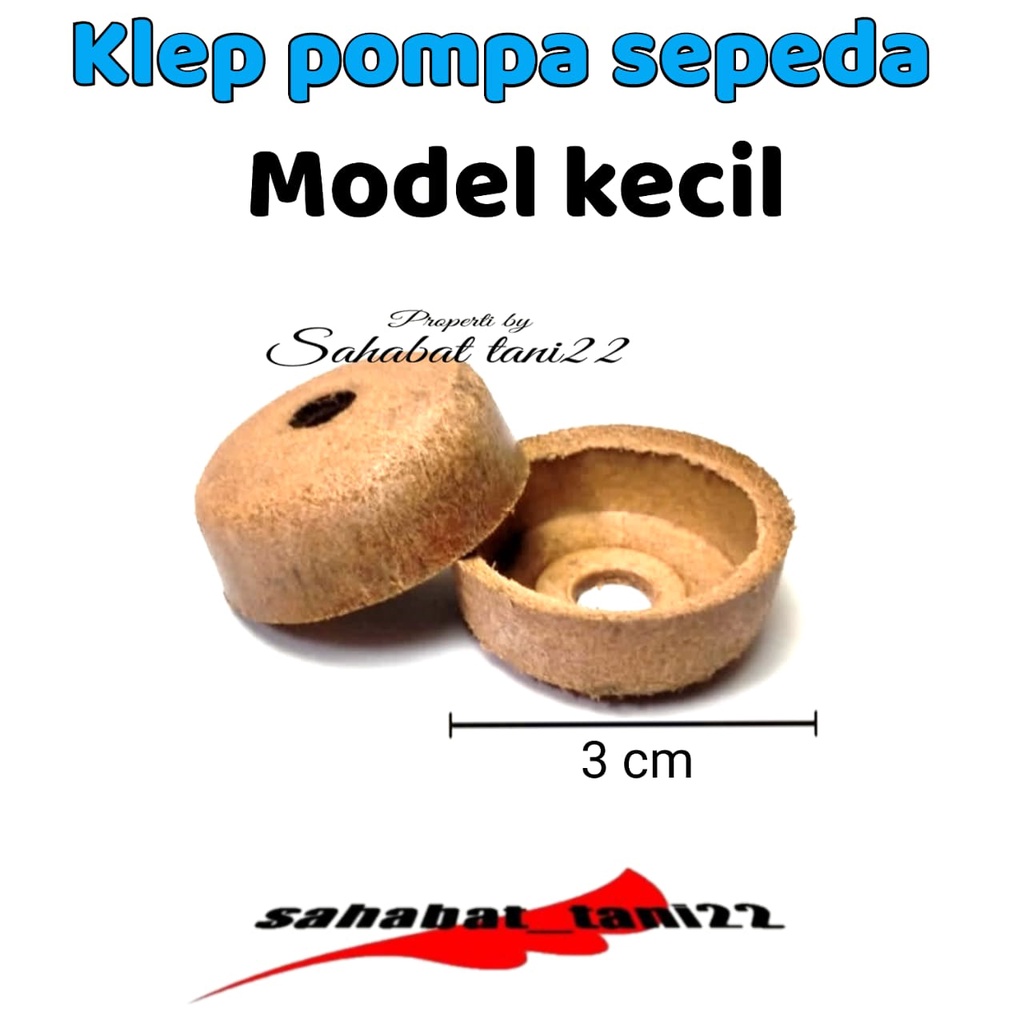 Klep pompa sepeda tabung kulit ukuran klep pompa angin 3 cm dan 4cm