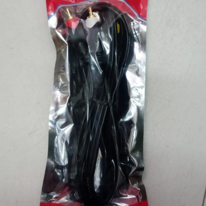 Kabel aux 3-1,kabel jack 3.5mm stereo -3jack av 1.5m htm jack kuningan