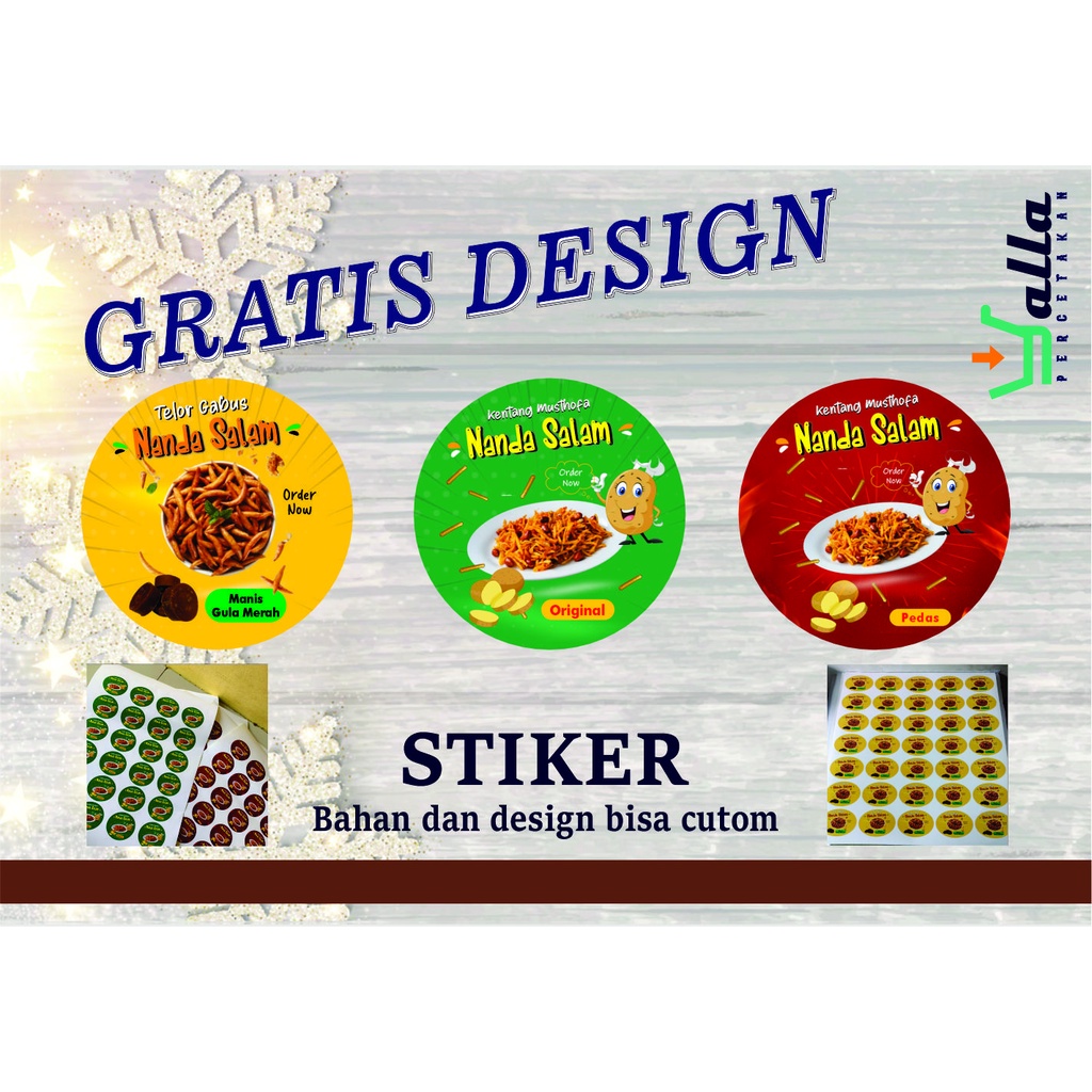 

Stiker snack uk diameter 6cm