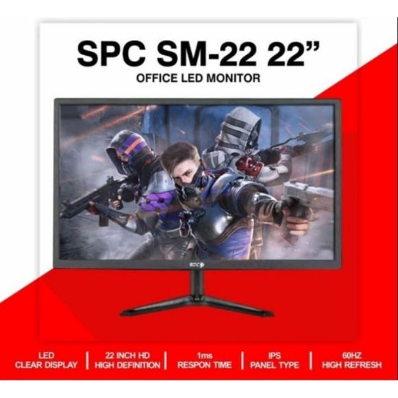 Monitor LED SPC SM-22 60 HZ IPS FULL HD HDMI new