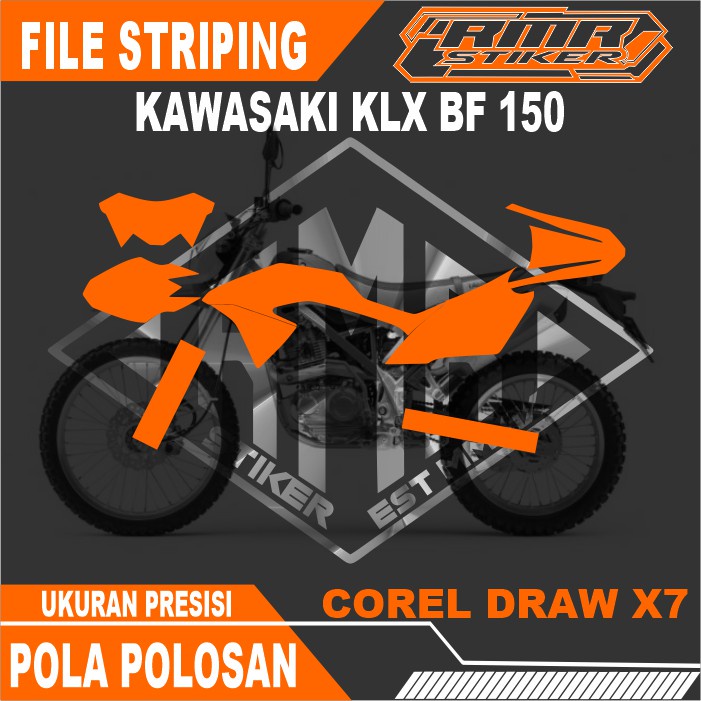 Pola File / Mentahan Striping Kawasaki KLX