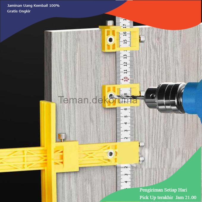 TD-PR2 Alloet Penggaris Alat Ukur Bor Woodworking Drilling Aid Tool - M138