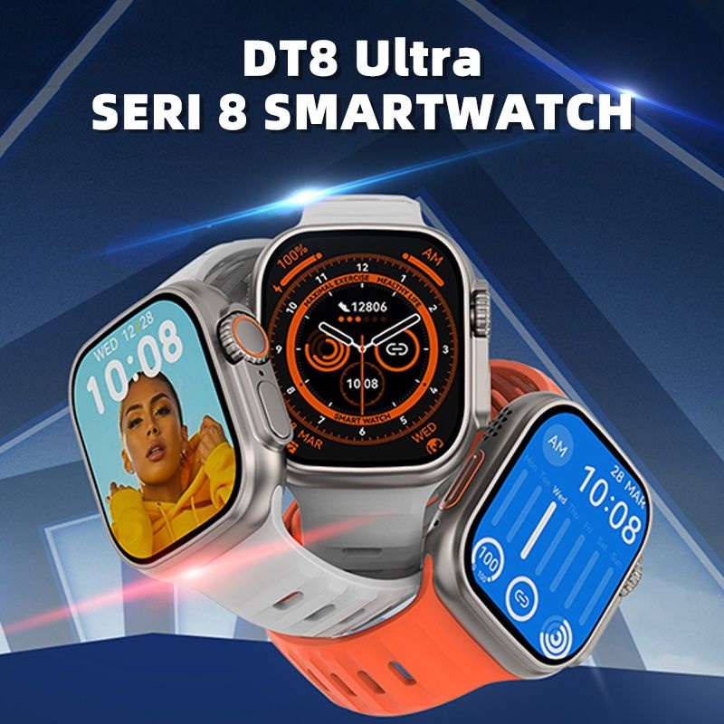 DT8 Ultra Smart Watch Series 8 49mm 2.0 Inci HD Layar Termometer Olahraga Smartwatch Panggilan Bluetooth
