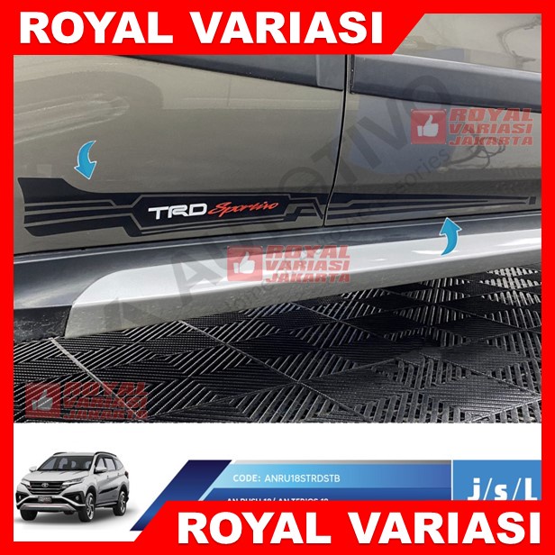 Stiker TRD Sportivo All New Rush 2018-2021 Waterproof