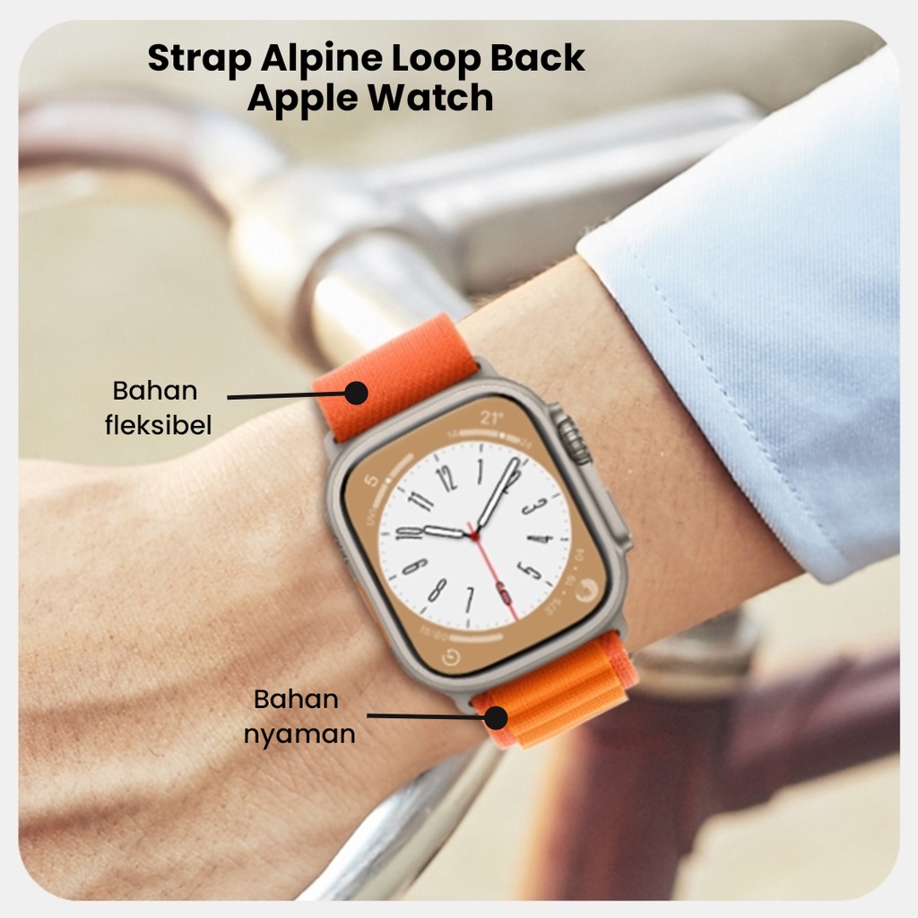iWatch Ultra Alpine Loop Nylon Band Apple Watch Tali Strap Series 8 Ultra  49mm