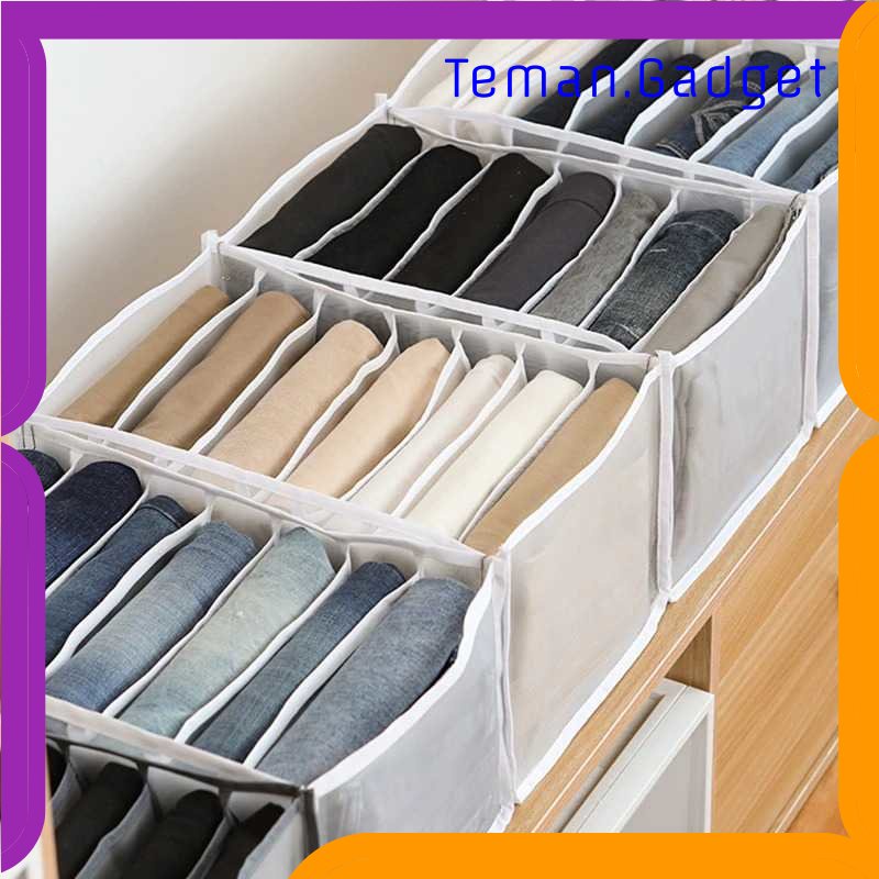 TG-TRV Junejour Kotak Sekat Pembatas Pakaian Organizer Jeans Box 7 Grid - M1468