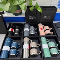 Termos Sultan Vacuum Flask Set / Botol Minum Cangkir Premium 500 ML Panas Dingin