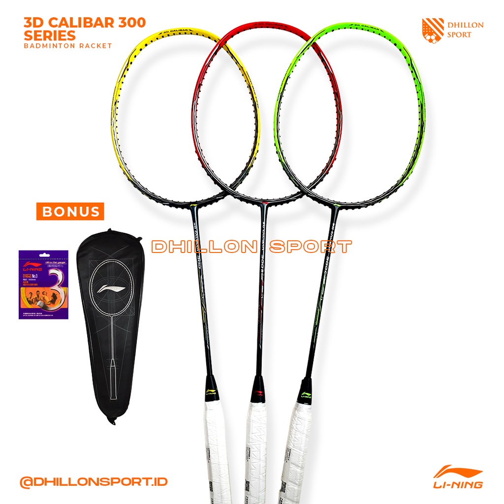Raket Badminton Li-Ning 3D CALIBAR 300 Boost Combat Instinct ORIGINAL / 300B 300C 300I 300 I
