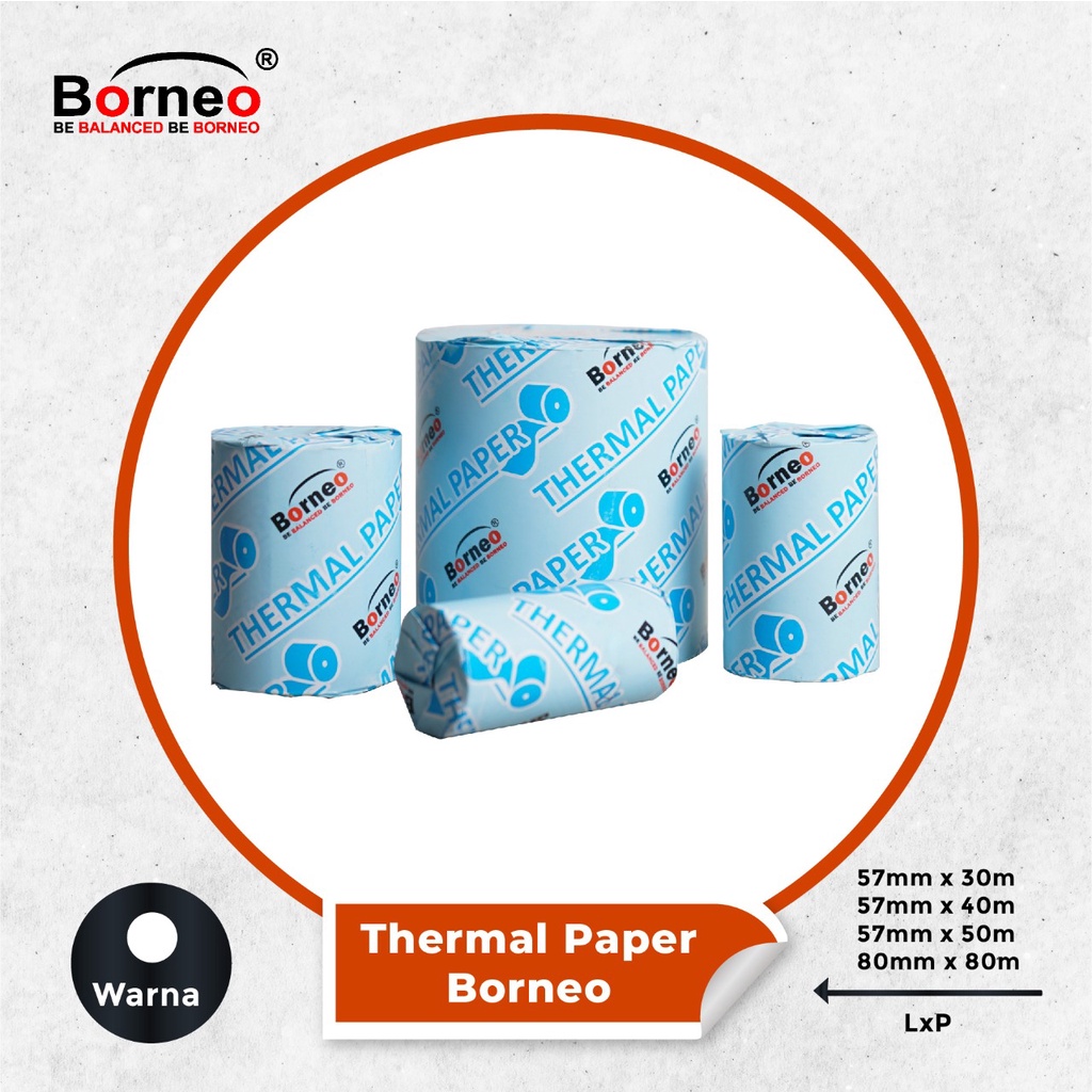 

Kertas Struk Kasir Thermal Paper Ukuran 57 x 50 harga per roll