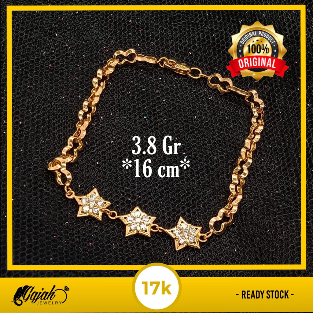 Gelang Emas mas 17K - 3.8 gr Kadar 750 - 3984