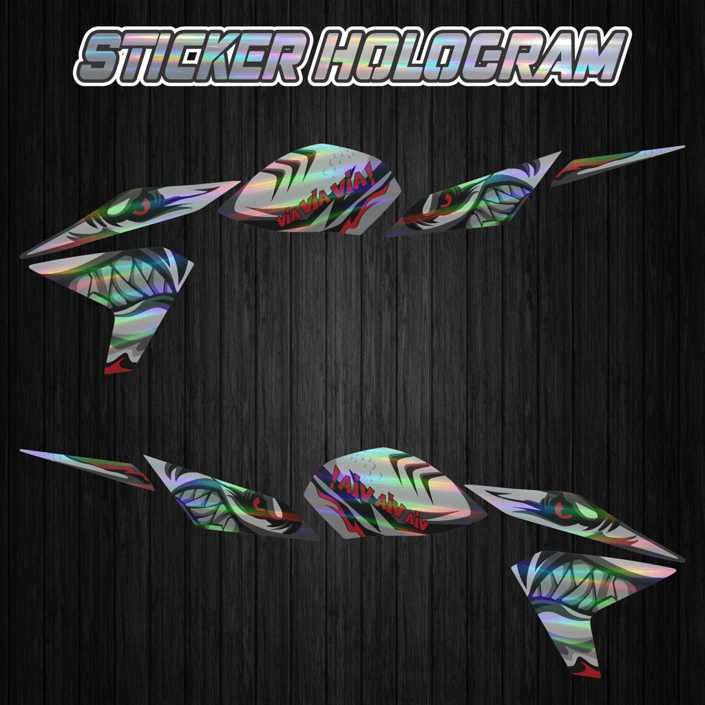 STICKER STRIPING DECAL STRIPING VIXION TRANSPARAN STRIPING VIXION HOLOGRAM STRIPING VIXION 2013 2014