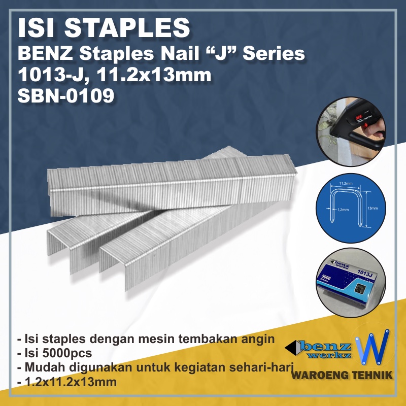 

Isi Staples anti karat BENZ STAPLES 1013J ( 1 box = 5000 pcs )